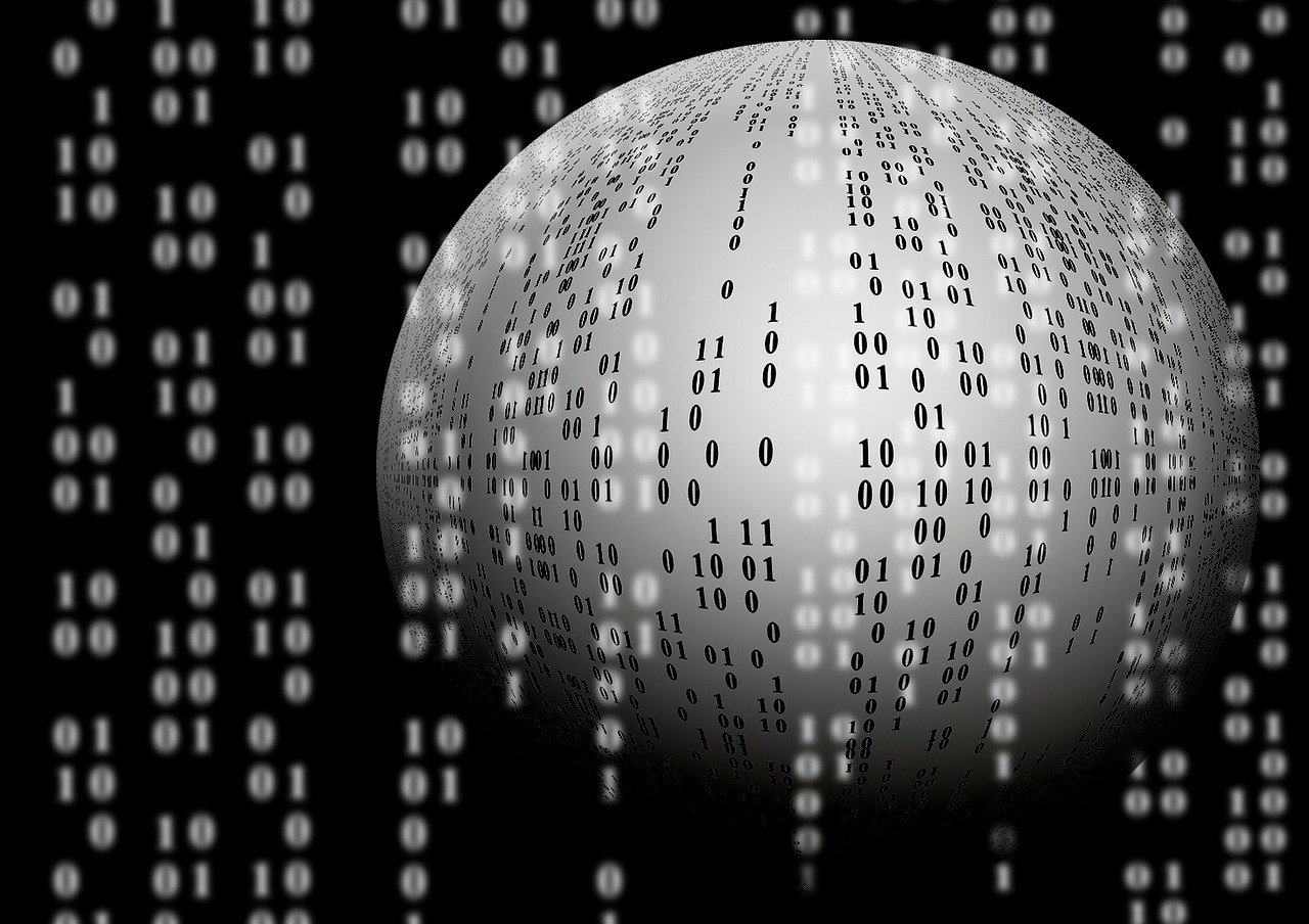 ball, binary, computer data-63527 ball, binary, computer data