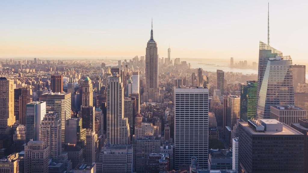 buildings, skyline, city