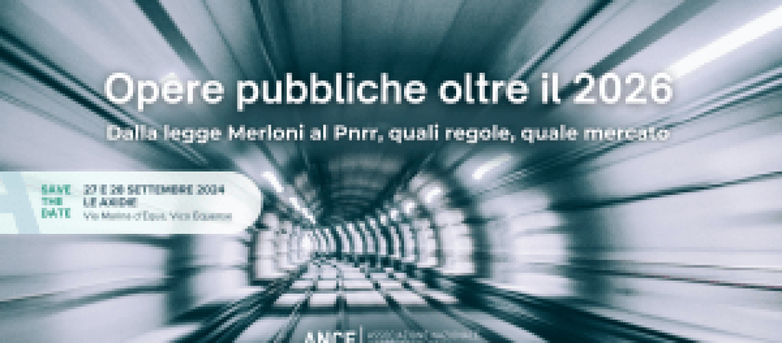 Convegno Opere pubbliche oltre il 2026: dalla legge Merloni al Pnrr, quali regole, quale mercato