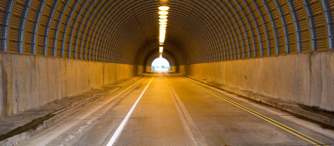 tunnel, road, highway