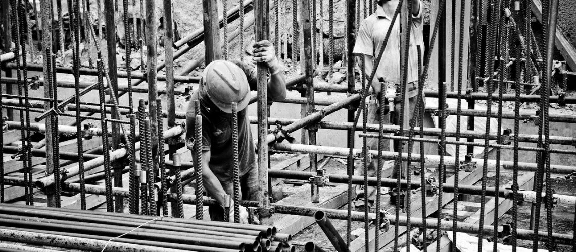 worker, subway construction site, construction